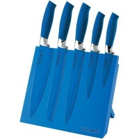 Royalty Line 6-Piece Non-Stick Coating Knife Set with Stand Photo