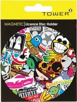 Tower Magnetic License Disc Holder - Sticker Bomb Photo