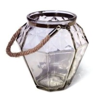Peerless Diamond Shape Thickened Glass Rope Vase Photo