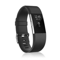 Linxure Silicone Strap for the Fitbit Charge 2 Black - Small Photo