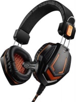Canyon CND-SGHS3 headphones/headset Head-band Black Orange Photo