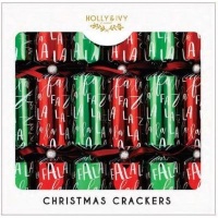Holly Ivy Holly & Ivy 14" Luxury Crackers - Red and Green Falala Photo