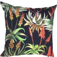 Amore Home Aloes Black Scatter Cushion 60cm x 60cm with Inner Home Theatre System Photo
