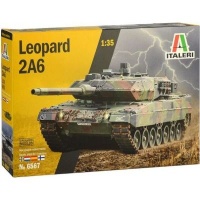 Italeri Leopard 2A6 Military Vehicle With Super Decal Included Photo