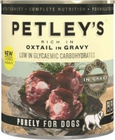 Petleys Petley's Rich in Oxtail and Gravy - Tinned Dog Food - Dog Food - Chunk & Gravy Photo