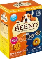 Beeno Crunchy Day & Night Dog Biscuits - Rise O'Shine Bacon & Egg and Sleep Tight Honey & Chamomile Photo