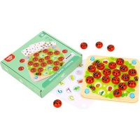 TookyToy Tooky Toy Ladybug Memory Game with Activity Cards Photo