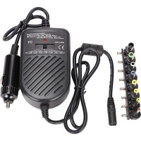 Techme Universal 80W Laptop Car Charger Adapter with 8 Detachable Plugs Photo