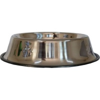 Grovida Stainless Steel Embossed Dog Bowl Photo