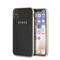 Guess - Hard Case With Gold Logo iPhone X / XS Black Photo