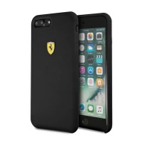 Ferrari - Silicone Case iPhone 7 Plus / 8 Plus Black Photo