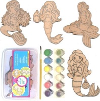 Just Kidding Around JKA Wood Art Craft Toy Mermaid Theme Photo