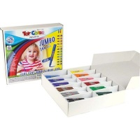 Toy Color Jumbo Fibre Pens Maxi School Box- 12 Colours Photo