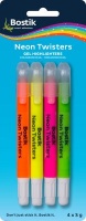 Bostik Neon Twisters - Gel Highlighters Photo