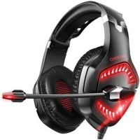 Onikuma K1 Pro Red and Black Gaming Headset Photo