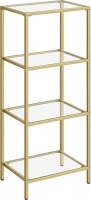 Lifespace 4-Tier Storage Shelf Rack with Gold Frame Photo