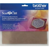 Brother ScanNCut Embossing Metal Sheets - Bronze - Use with Embossing Starter Kit Photo