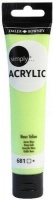 Daler Rowney DR. Simply Acrylic - 681 Neon Yellow Photo