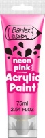 Bantex @School Acrylic Paint - Neon Pink Photo