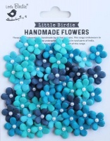 Little Birdie Janice Paper Flowers - Blue Sky Photo