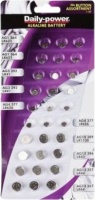 Generic 1.5V Alkaline Button Battery Assortment 30 of The Popular Sizes Per Pack Photo