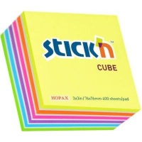 Stick N Neon Cube with White Stripes Photo