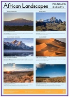 Lingua Franca Publishers African Landscapes Mountains and Deserts Chart Photo