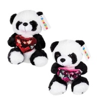 AZ Homes Plush Panda Love Heart Pack Of 2 Photo
