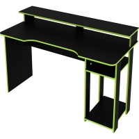 Techno Mobili Desk Gamer Station Black & Green / Preto & Verda Photo