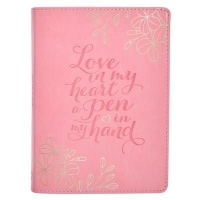 Christian Art Gifts Inc Love in my Heart Soft Pink Handy-size Journal Photo