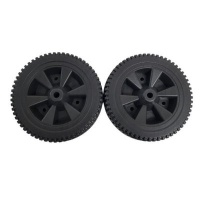 Lifespace 7" Universal Braai Replacement Wheels with 10mm Hole Photo