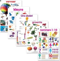 Educat Publishing Educat wall chart 5 pack "Early Childhood Afrikaans" Educational Learning Photo