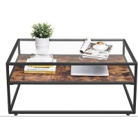 Lifespace Industrial High Quality Modern Wood & Metal Coffee Table Photo