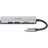 D Link D-Link DUB-M530 notebook dock/port replicator Wired USB 3.2 Gen 1 (3.1 Type-C Aluminium Black 2xUSB 3.0 HDMI 1.4 4K UHD 5Gbit/s 96x29x9mm 42g Photo