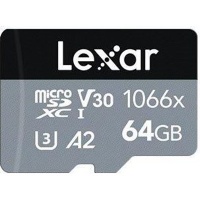 Lexar Professional 1066x microSDXC UHS-I Cards SILVER Series memory card 64GB Class 10 Photo