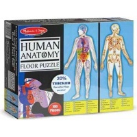 Melissa Doug Melissa & Doug Human Anatomy Floor Puzzle - Double Sided Photo