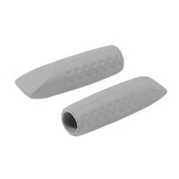 Faber Castell Grip Eraser Cap - Twin Pack - Grey Photo