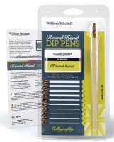 William Mitchell Calligraphy William Mitchell - Calligraphy - Round Hand Dip Pen - 10 Nibs and Holder Photo