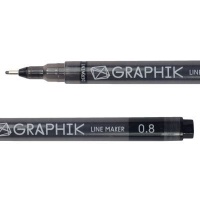 Derwent Line Maker Pen - Black - 0.8mm Photo