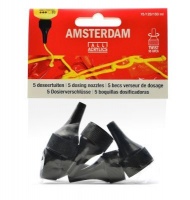 Amsterdam Press Royal Talens - Amsterdam Standard - Acrylic Paint Dosing Nozzles - Set of 5 Photo
