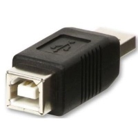 Lindy USB A/B B Black 71231 - Adapter A Male to Female Photo