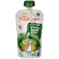 Happy Baby Organic Baby Food S2 Simple Combos - Spinach Apples & Kale Photo