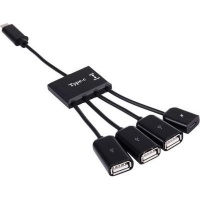 Tuff Luv Tuff-Luv Portable OTG Adapter 4-in-1 USB Type-C to 3 x USB 2.0 Ports & 1 x Micro USB Power Supply Photo