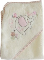 Snuggletime Organic Hooded Towel with Embroidery Photo