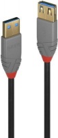 Lindy 36761 USB cable 1 m 3.2 Gen (3.1 A Black 1m 3.0 Type Extension Cable Anthra Line Photo