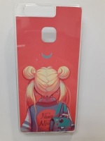 Huawei P9 Cell Phone Case Girl with backpack Photo