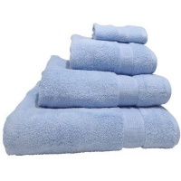 Bunty Elegant 380 Zero Twist 4-Piece Towel Set 380GSM - Blue Sky Photo
