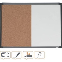 Nobo Small Magnetic Whiteboard and Cork Notice Board Photo