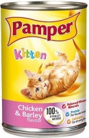 Pamper Kitten - Chicken and Barley Flavour Tinned Kitten Food Photo