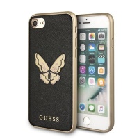 Guess - Butterfly Saffiano Hard Case iPhone 7 / 8 Black Photo